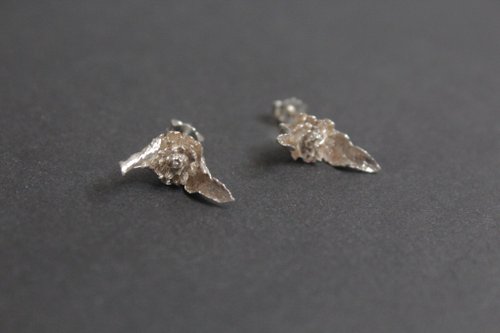 Mojito Silver 銀花莧小花 純銀手工耳環