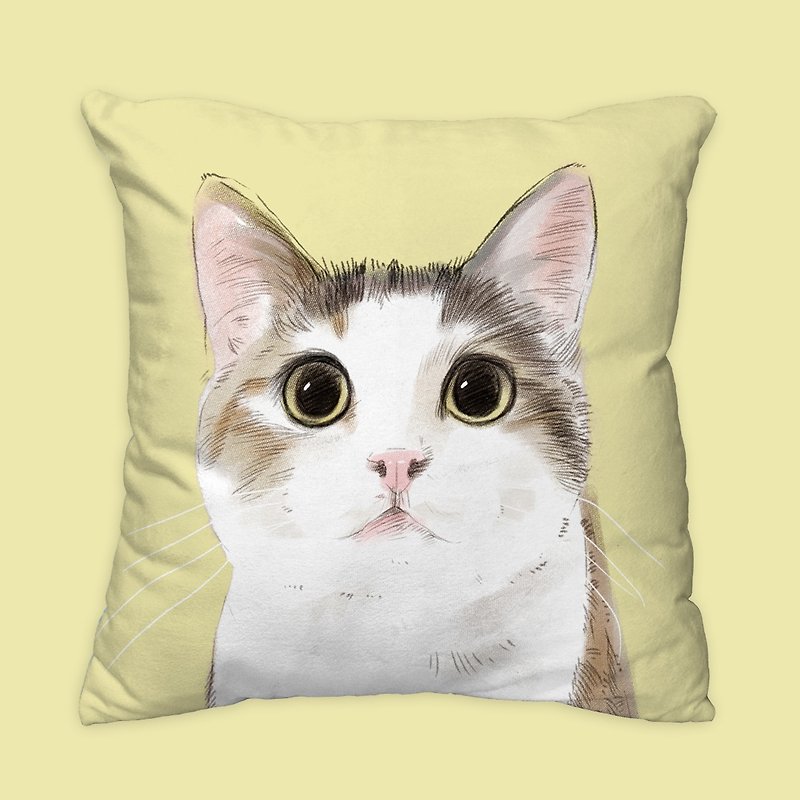 [I will always love you] Classic Meeks Pillow Animal Pillow/Pillow/Cushion - หมอน - ผ้าฝ้าย/ผ้าลินิน สีเหลือง