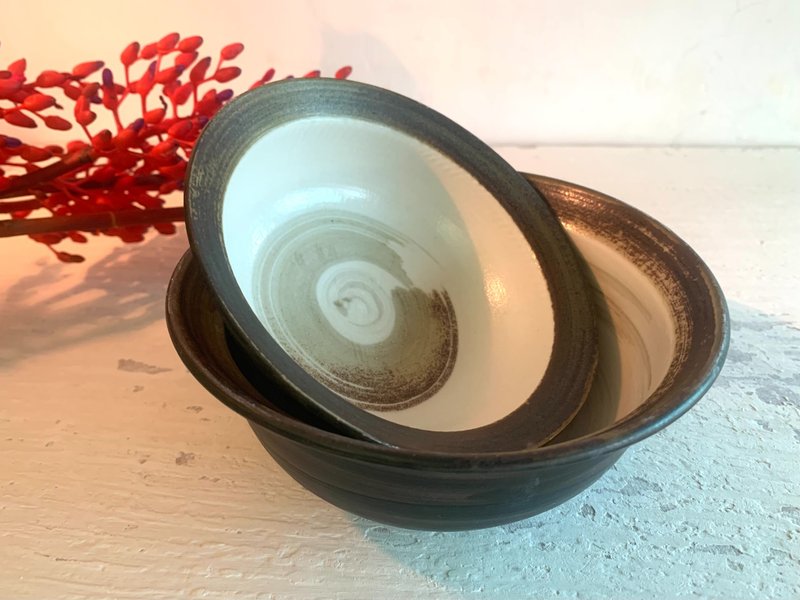 Ink sun color bowl group_ceramic bowl - ถ้วยชาม - เครื่องลายคราม สีดำ