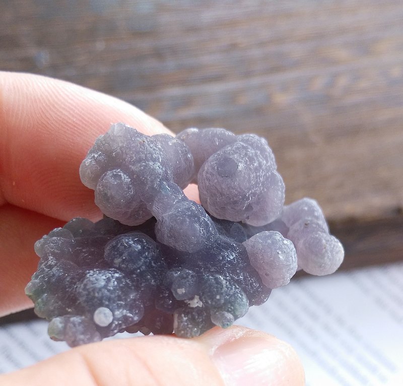Grape Quartz 印尼產地 葡萄狀 紫色石英 葡萄瑪瑙 天然礦石 原礦 - 擺飾/家飾品 - 其他材質 