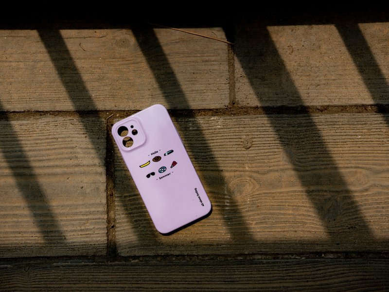 【any modelling】 summer beach Phone Case   Apple Androi - Phone Cases - Plastic Purple