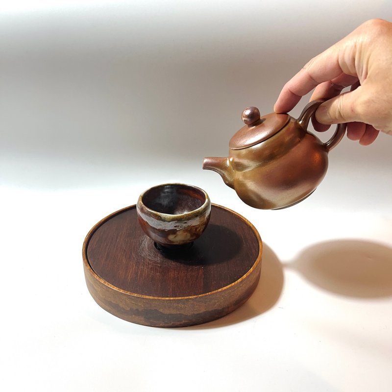新春柴燒葫蘆茶壺 / 個人150cc小壺  / 小平凡手作 - 茶壺/茶杯/茶具 - 陶 