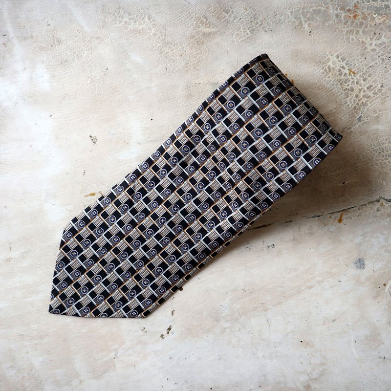 南瓜Vintage。古著 復古 法國製 Carven 高級 領帶 - 領呔/呔夾 - 絲．絹 