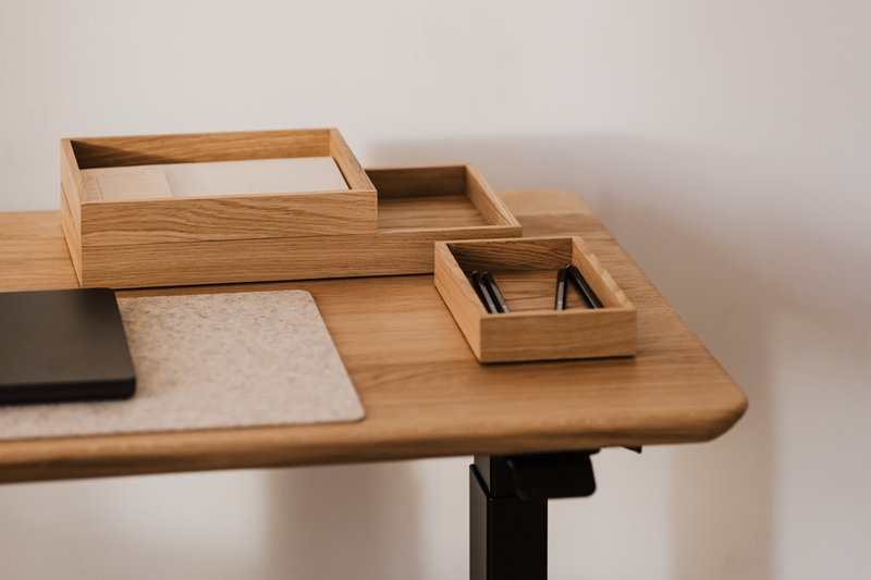 Wooden Valet Tray - Desk organizer, home catchall tray - 居家收納/收納盒/儲物盒 - 木頭 咖啡色