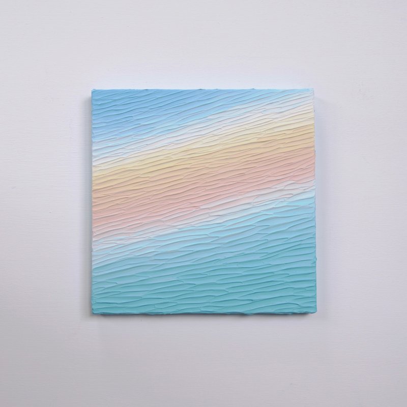 【抽象画】絵画/インテリアアート/夕日/原画 ーMN-#2 - イラスト/絵画/カリグラフィー - アクリル ブルー