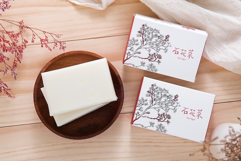 Stone flower whitening facial soap - Soap - Other Materials Pink