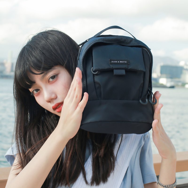 Travel ultra-light water-repellent backpack, cross-body backpack, dual-purpose bag, parent-child outfit for girls, MiniGemini - กระเป๋าแมสเซนเจอร์ - ไนลอน หลากหลายสี