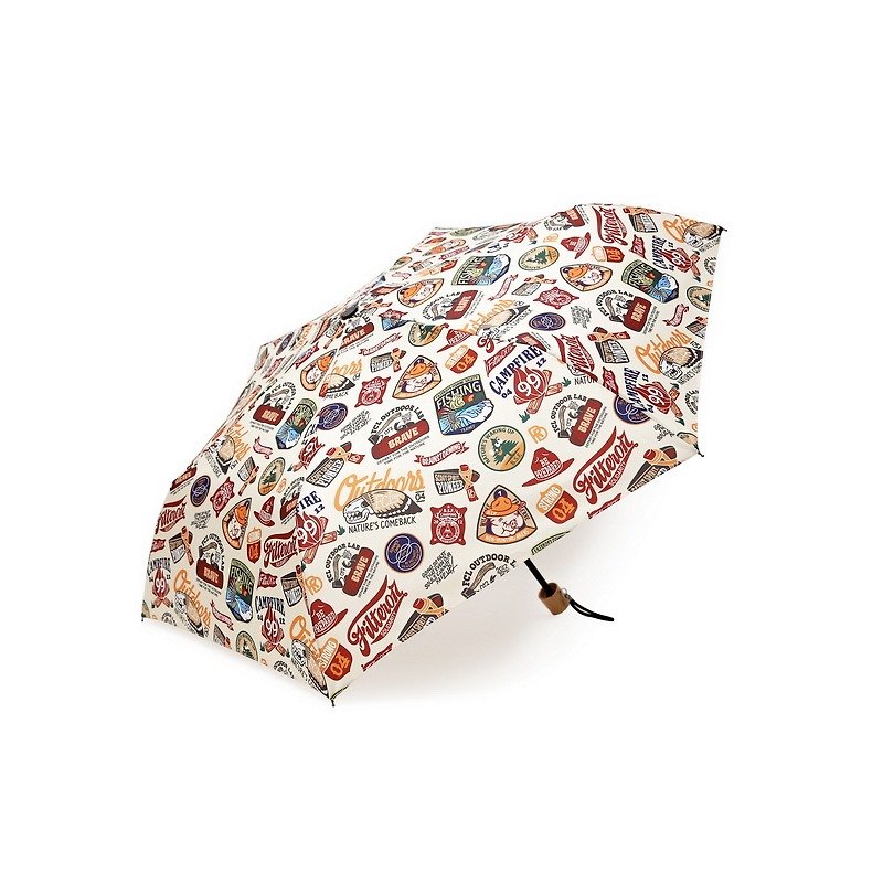 Filter017 Folding Umbrella 墾趣貼紙圖像折疊晴雨傘 - 雨傘/雨衣 - 防水材質 多色