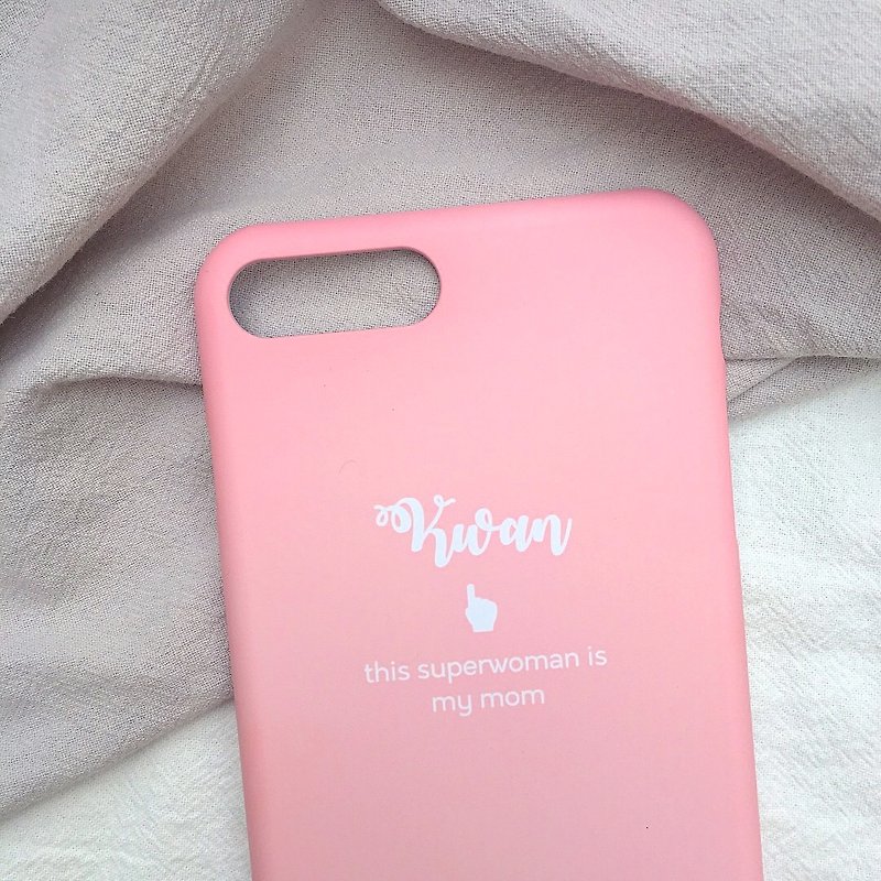 Superwoman || Mother's Day Mother Mother Customized iPhone8 7 6S/6S Plus Samsung HTC - Phone Cases - Plastic White