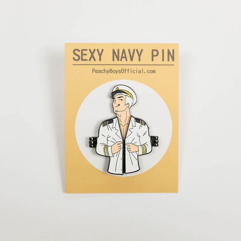 性感海軍徽章 - 襟章/徽章 - 其他金屬 白色