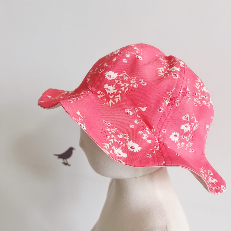 Sunshade Petal Hat Pink Sakura - Baby Hats & Headbands - Cotton & Hemp Pink