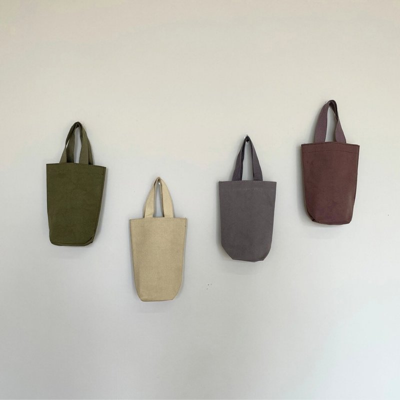 [Thick Morandi] Waterproof Water Bottle Bag Water Bottle Carry Bag Beverage Bag Beverage Carry Bag - Other - Cotton & Hemp 