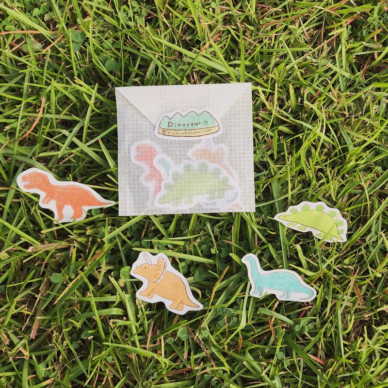 好多恐龍在這裡－防水貼紙包 - 貼紙 - 防水材質 多色