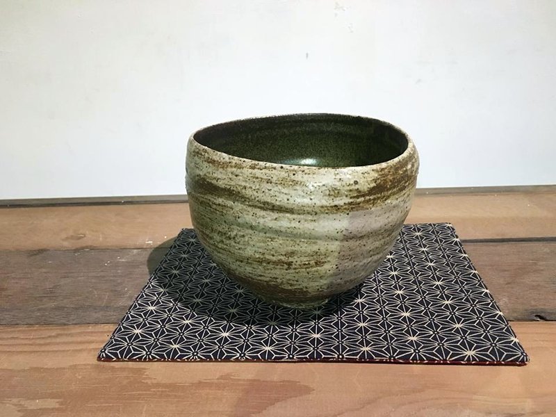 廖明嵐 癬綠陶碗 - 碗 - 陶 