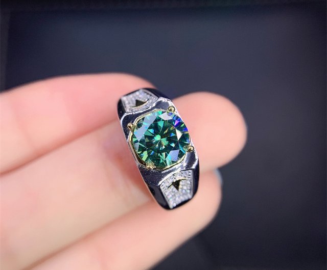 モアサナイト ダイヤモンド リング 指輪 10ct 14mm ソリティア