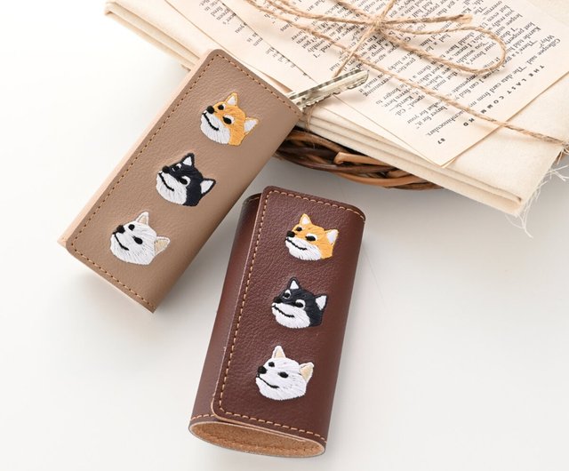  Fave f300382 Tamashiba Smart Key Case, Keychain, Key Case,  Intelligent Key, Charm, Leather, Shiba Inu, Japanese Dog, Pet, Shiba (red  hair) x Sakura : Clothing, Shoes & Jewelry