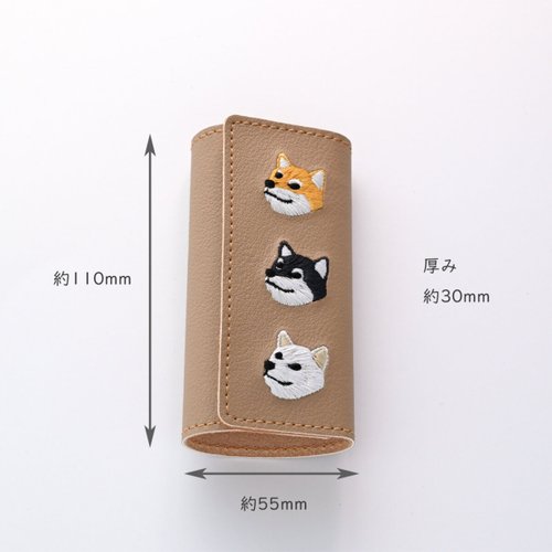  Fave f300382 Tamashiba Smart Key Case, Keychain, Key Case,  Intelligent Key, Charm, Leather, Shiba Inu, Japanese Dog, Pet, Shiba (red  hair) x Sakura : Clothing, Shoes & Jewelry