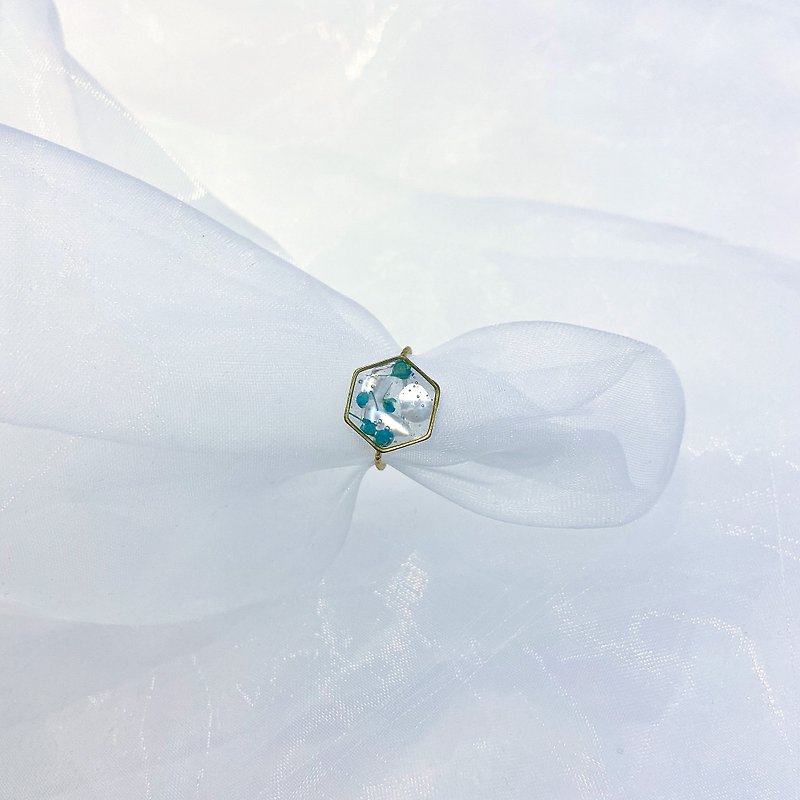 Resin General Rings - Dry flower shell ring Japanese resin handmade ring