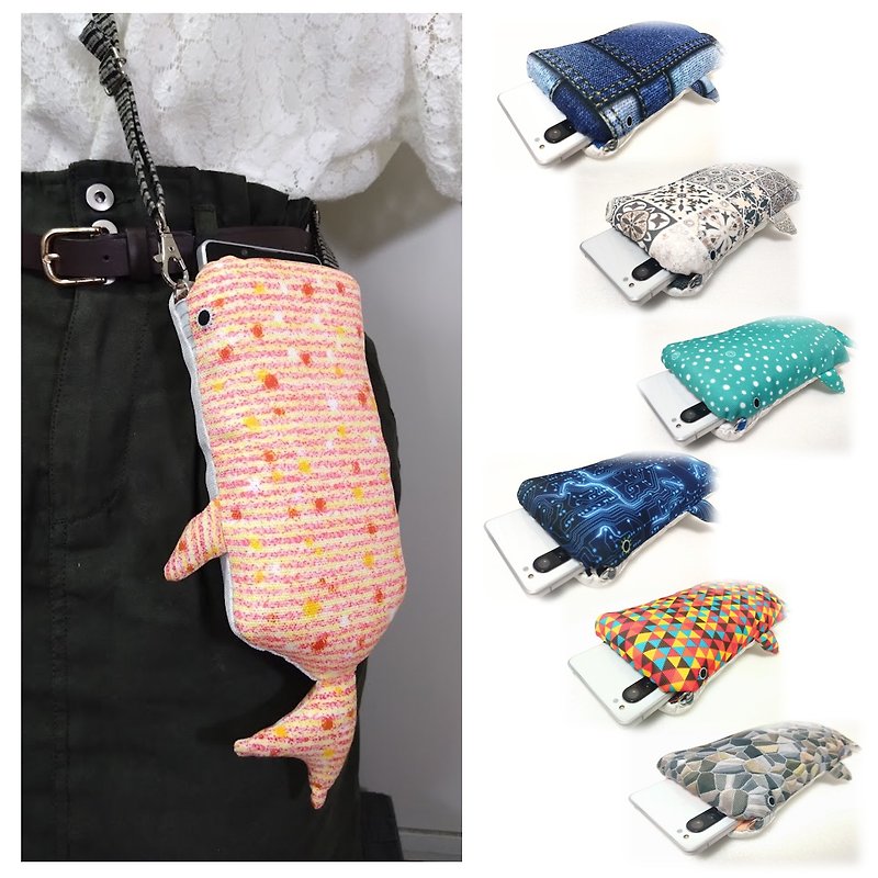 smartphone bag with a shoulder strap　　　whale shark　 shoulder bag - Messenger Bags & Sling Bags - Sponge 