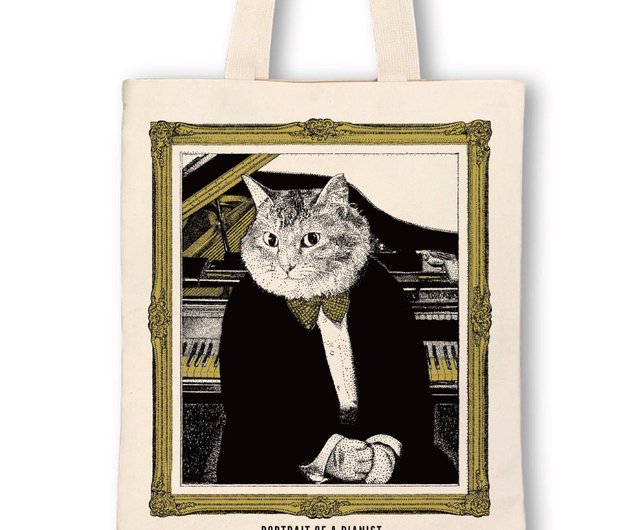 Grand Piano Canvas Tote Selection of Sizes and 