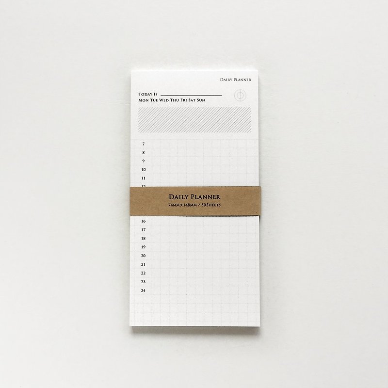 KNOOP WORKS Schedule Memo (Daily Planner) - Sticky Notes & Notepads - Paper White