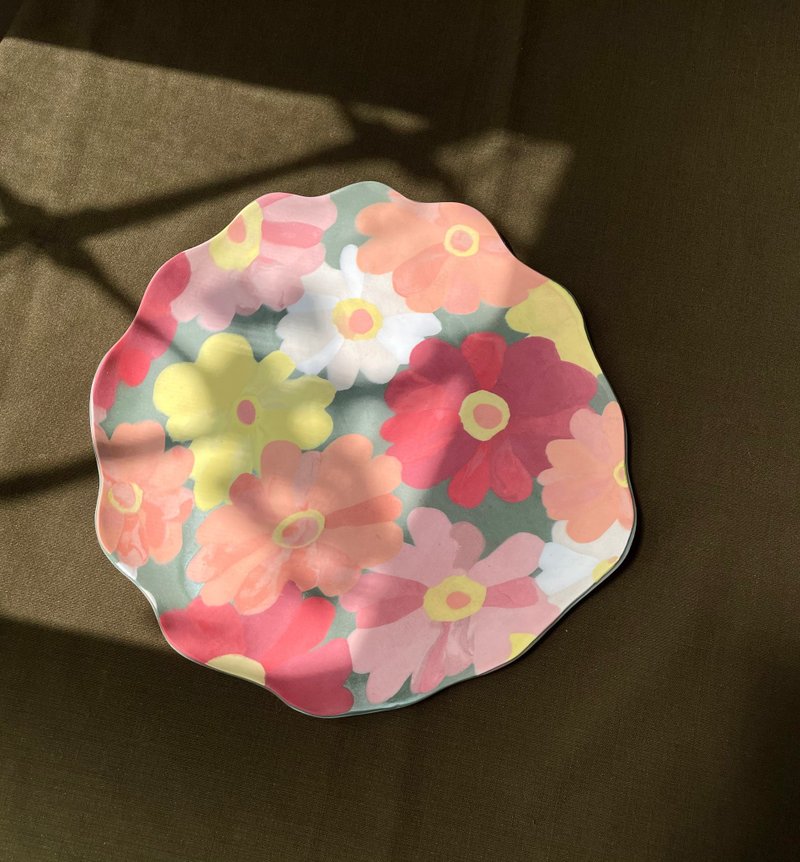 百日草大淺盤系列 - 盤子/餐盤/盤架 - 瓷 