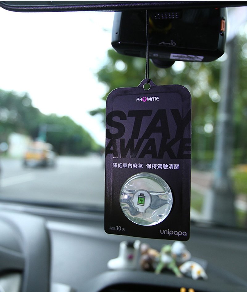 STAY AWAKE Fragrance Reduces Exhaust Gas Stay Awake - น้ำหอม - วัสดุอื่นๆ สีดำ