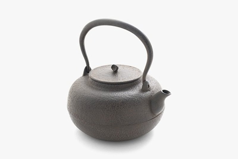 鉄瓶　古代平丸 - 廚具 - 其他金屬 黑色