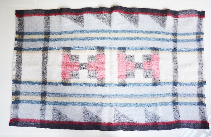Geometric wool blanket big - fair trade - ผ้าห่ม - ขนแกะ หลากหลายสี
