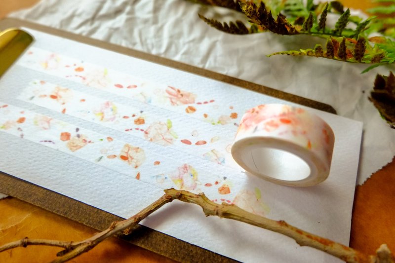 solar drying washi tape craft paper - มาสกิ้งเทป - กระดาษ สึชมพู