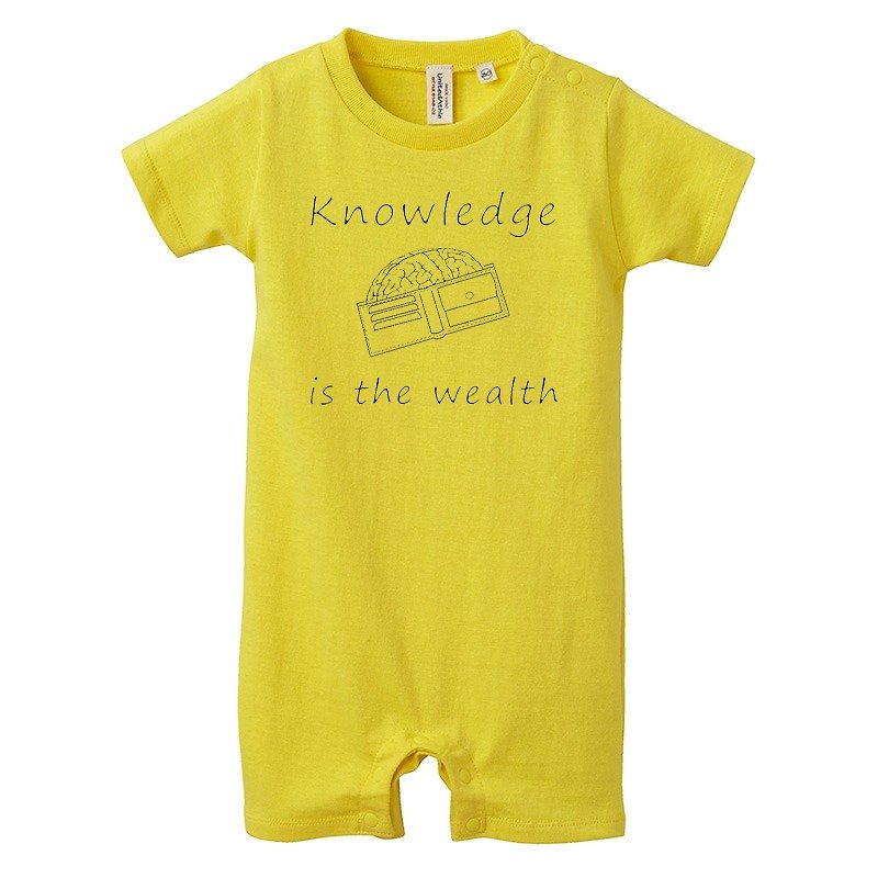 [Rompers] Knowledge is the wealth 2 / yellow - Other - Cotton & Hemp Yellow