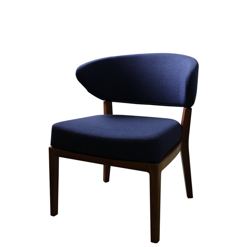 展示品出清 / 7019 藍色單人椅 - 椅子/沙發 - 棉．麻 藍色