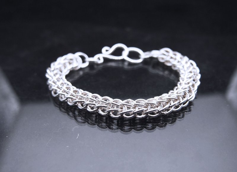 Linked Heart Sterling Silver Bracelet - Bracelets - Sterling Silver Silver