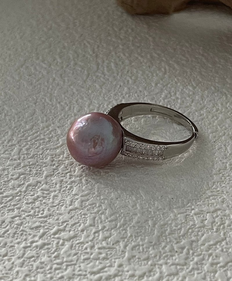 Fairy Baroque Pearl Ring 仙女巴洛克珍珠戒指 - General Rings - Pearl Purple