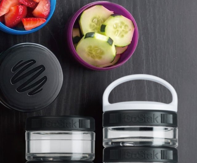 BlenderBottle GoStak Small Snack Containers with Lids 150cc 2pk