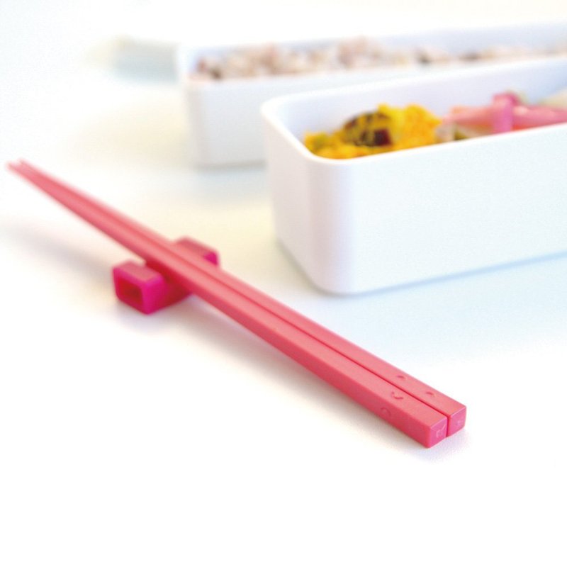 #出版清仓Japan KINTO chopsticks music environmentally friendly chopsticks set / 4 colors in total - Other - Silicone Red