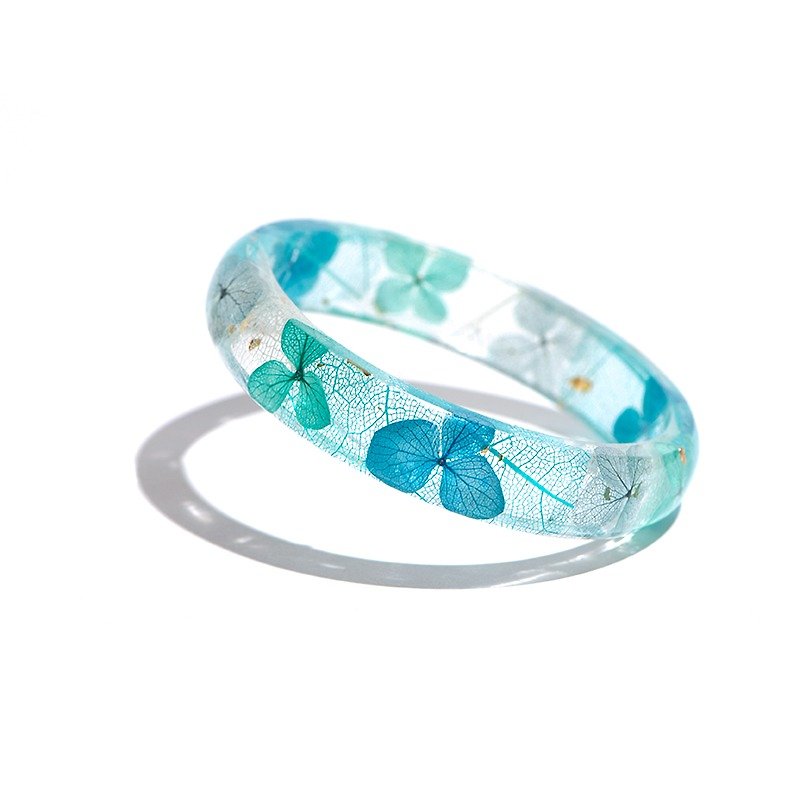 Designer Collection [Côte d'Azur] - Cloris Gift Everlasting Flower Bracelet - Bracelets - Plants & Flowers Blue