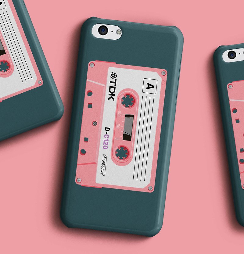 TDK Cassette - pink Phone case - เคส/ซองมือถือ - พลาสติก สึชมพู