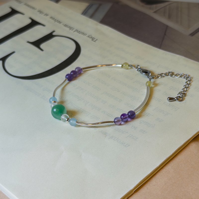 智穩之森  穩定事業×貴人助運×清透防護能量 - 手鍊/手環 - 水晶 