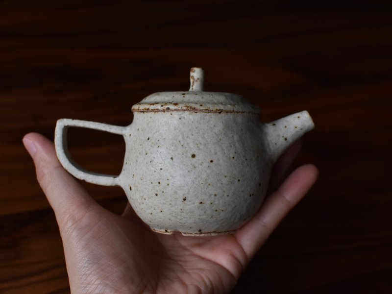 陶器シリーズ石 - 急須・ティーカップ - 陶器 ホワイト