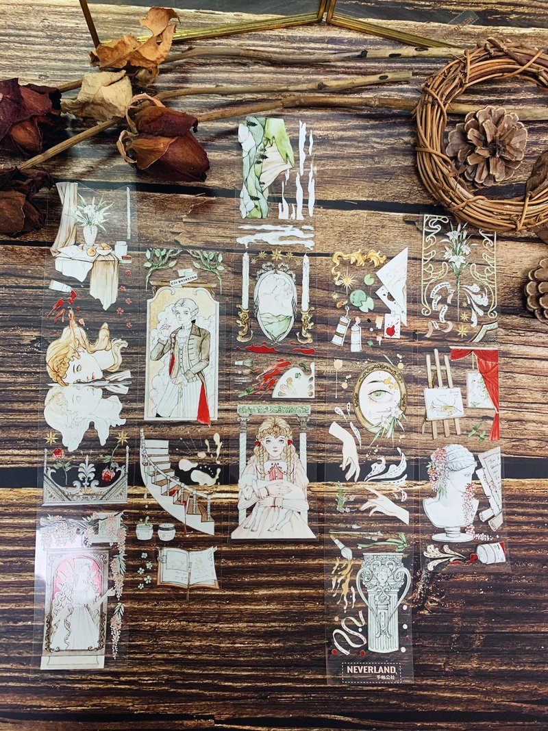 *NeverLand Hand Account Commune*オリジナルデザインのPETテープPURE-描写 - マスキングテープ・PET テープ - プラスチック 