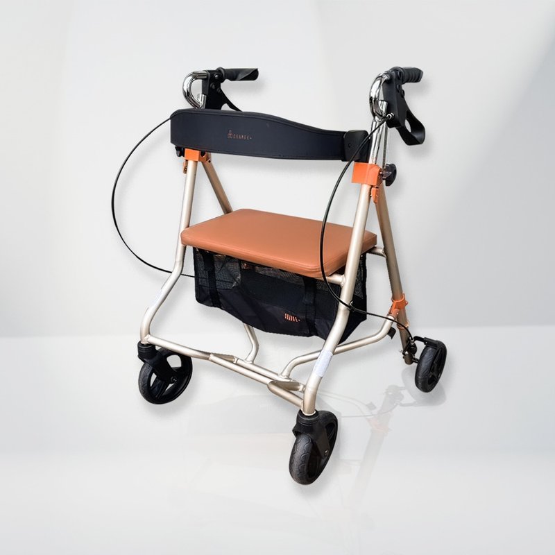 Yuekangpinjia-Fu Yazhi Lohas rollator with wheels rollator - เฟอร์นิเจอร์อื่น ๆ - โลหะ สีนำ้ตาล