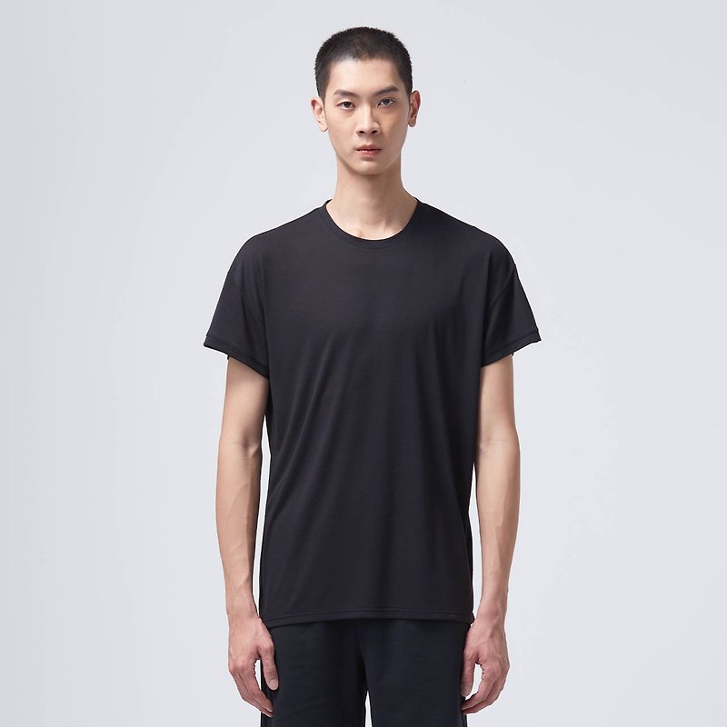 REBOOT Instant Sleep - 半袖トップ - ジェット ブラック - Tシャツ メンズ - ポリエステル ブラック