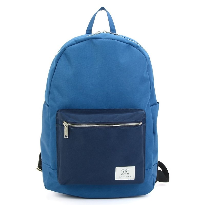 Exclusive Offer_Travel Girl_Lightweight Backpack_Blue Pocket - กระเป๋าเป้สะพายหลัง - วัสดุกันนำ้ สีน้ำเงิน