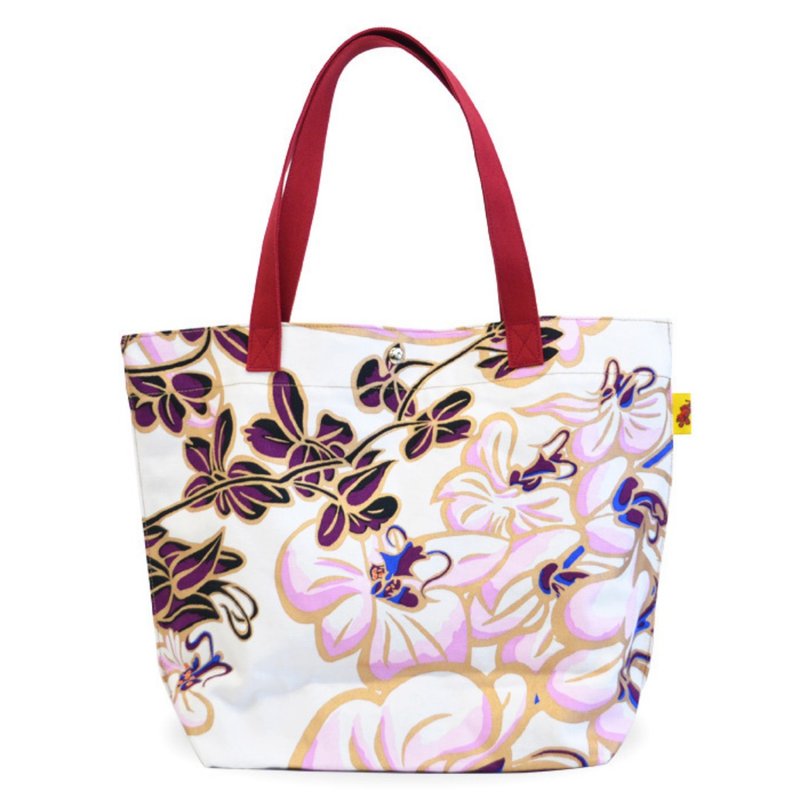 ファブリックトート - Orchid - トートバッグ・ハンドバッグ - コットン・麻 ピンク