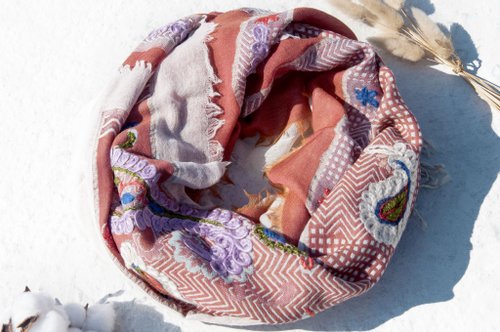 Boiled wool shawl/knitted scarf/embroidered scarf/cashmere shawl/Cashmere-flower