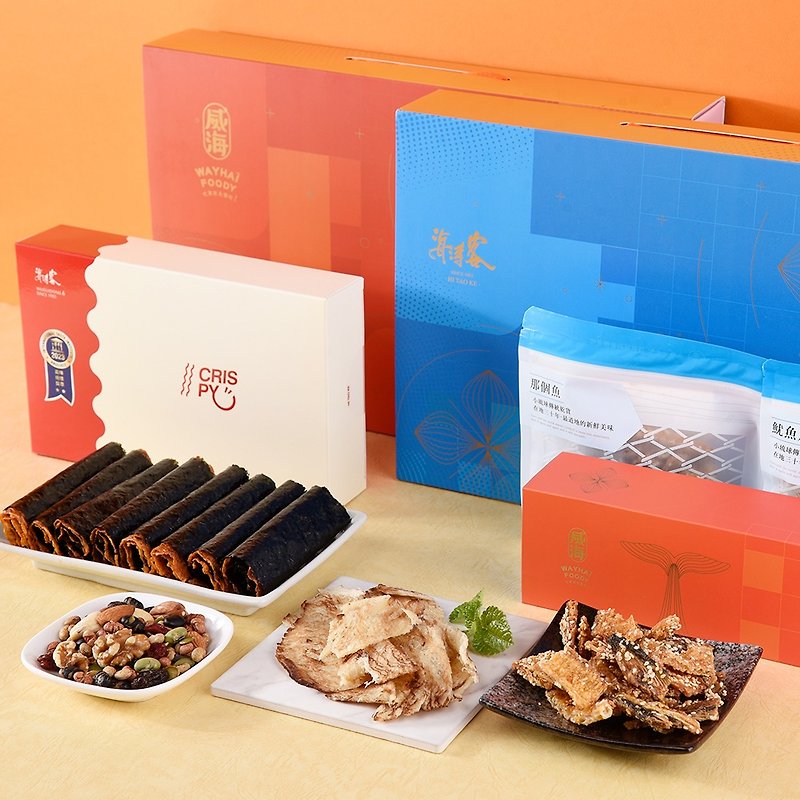 [Free Shipping] Haitaoke x Weihai│Xingchao Ryukyu joint gift box - Snacks - Other Materials Pink