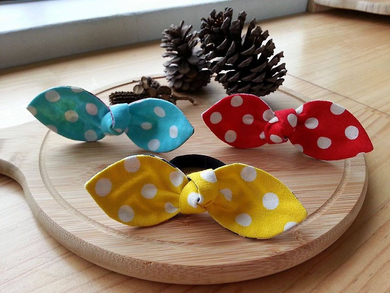 Sided rabbit ear / bow hair bundles (little series) - Hair Accessories - Other Materials Multicolor