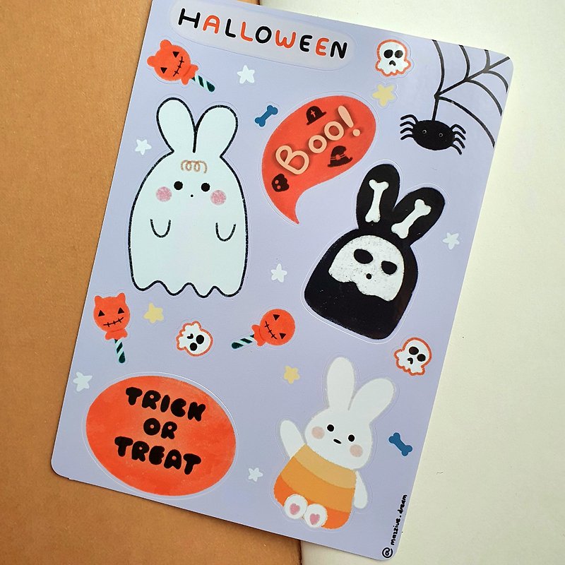 Halloween sticker - สติกเกอร์ - กระดาษ 