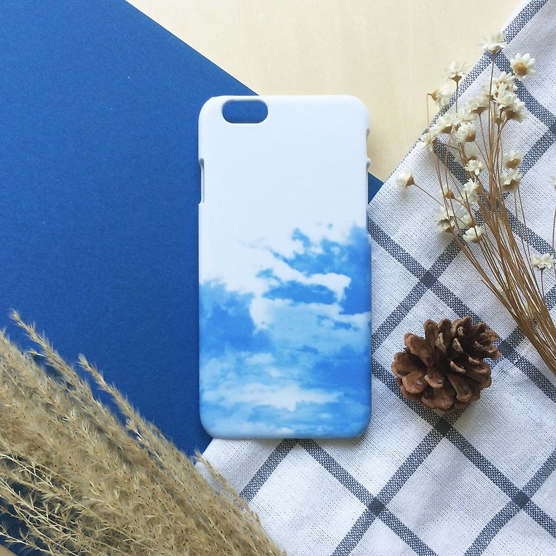 ブルー Cloud Sea //オリジナルの電話ケース-iPhone、Samsung、Sony、oppo、LGマットハードケース - スマホケース - プラスチック ブルー